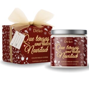 Vela Xmas Magic Roja con Caja Aroma Cinnamon Bun